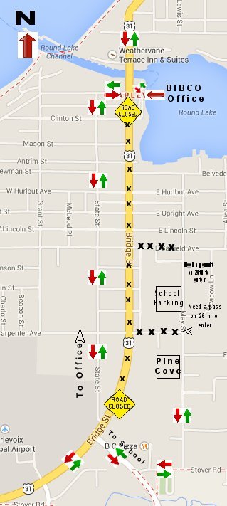 Beaver Island Ferry Road Contruction and Traffic Reports